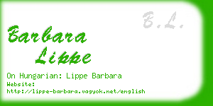barbara lippe business card